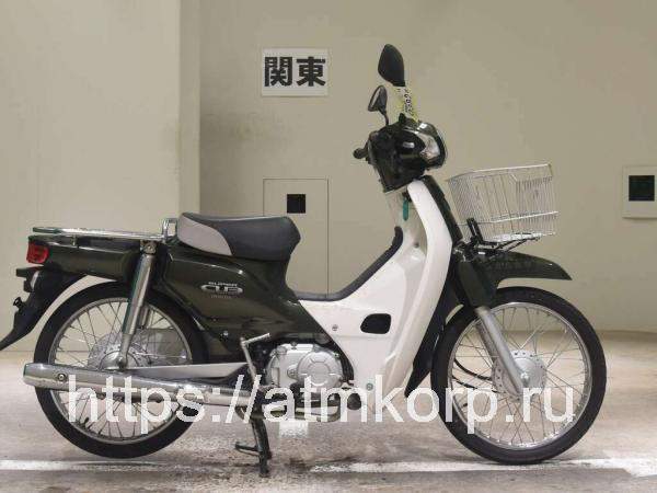 Мотоцикл minibike дорожный Honda C50 Super Cub рама AA04 мини-байк питбайк скуретта передняя мотокорзина задний багажник гв 2013 пробег 5 т.км зеленый