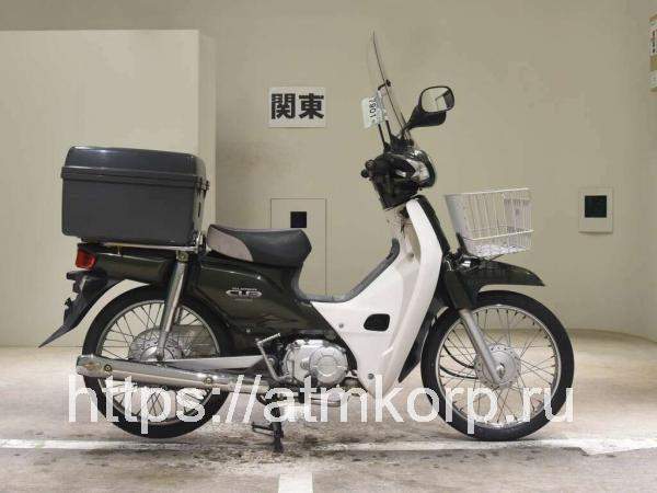 Мотоцикл minibike дорожный Honda C50 Super Cub рама AA04 мини-байк питбайк скуретта передняя мотокорзина задний рундук гв 2012 пробег 31 т.км белый зеленый