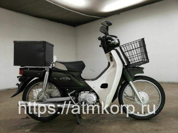 Мотоцикл minibike дорожный Honda C50 Super Cub рама AA04 мини-байк питбайк скуретта передняя мотокорзина задний рундук гв 2013 пробег 38 т.км зеленый