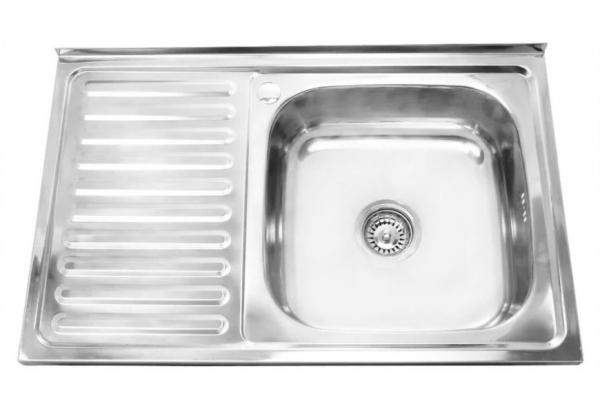 Мойка для кухни накладная Milani 800х500х0,8мм правая код A002600