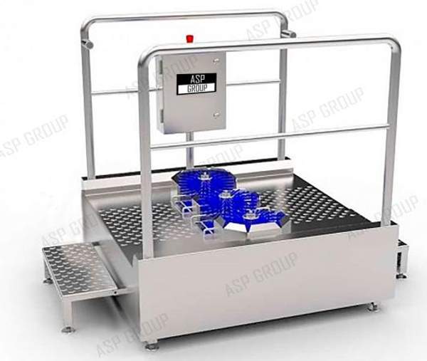 Мойка для обуви проходная ASP-L-09