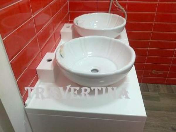 Мойка из искусственного камня со столешницей