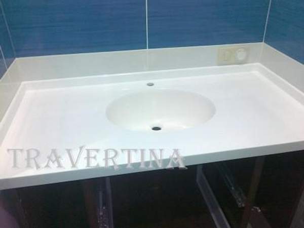 Мойка с тумбой для кухни из искусственного камня