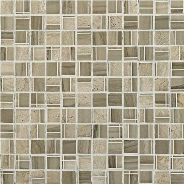Мозаичный декор Impronta Ceramiche Marmi Imperiali Mosaico Grey 30x30