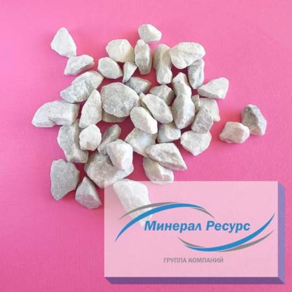 Мраморный щебень светло-серый 10-20 мм