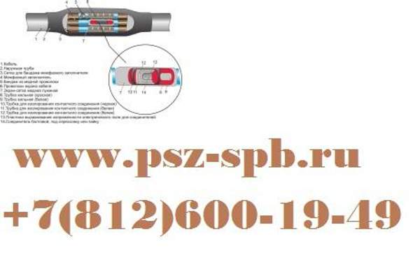 Муфты соединительные термоусаживаемые -3 ПСТ 20 (70-120) М