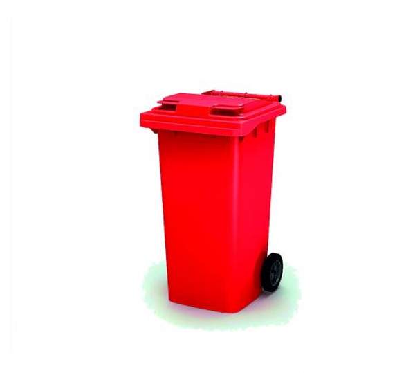 Мусорный бак 240 литров красный