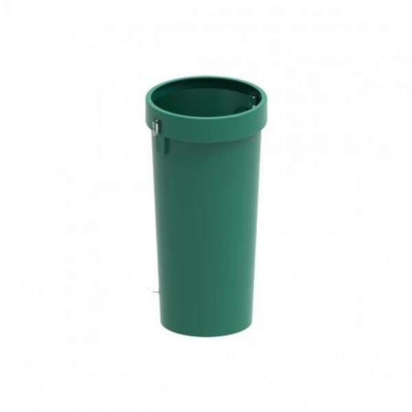 Мусоросброс секция прямая зеленый