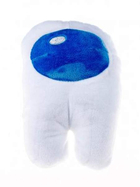 Мягкая игрушка Among Us, 20см, из велюра, белого цвета White с наполнением из Holofiber