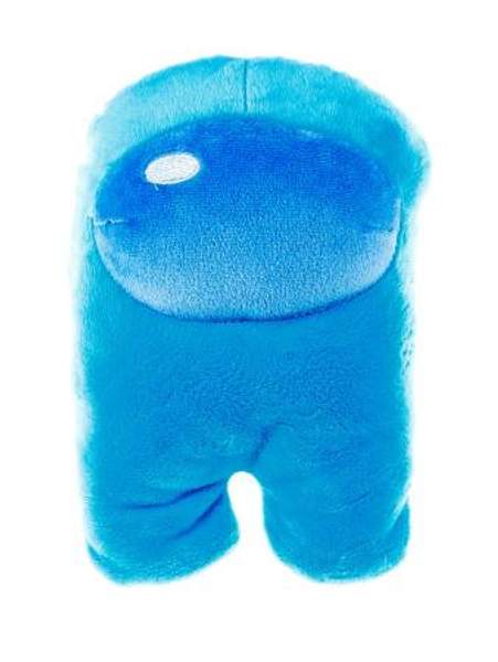 Мягкая игрушка Among Us, 20см, из велюра, голубого цвета Cyan or Teal с наполнением из Holofiber