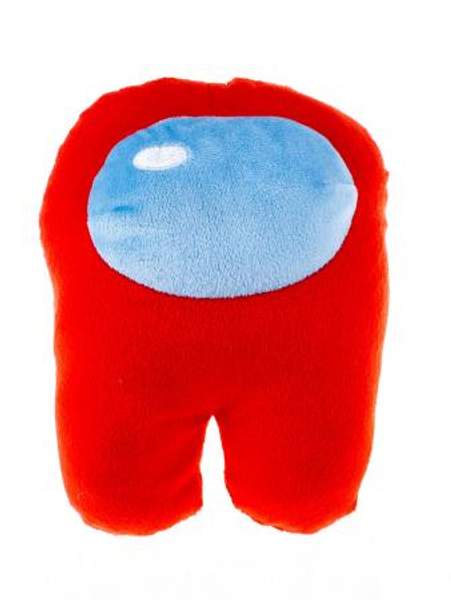 Мягкая игрушка Among Us, 20см, из велюра, красного цвета Red с наполнением из Holofiber