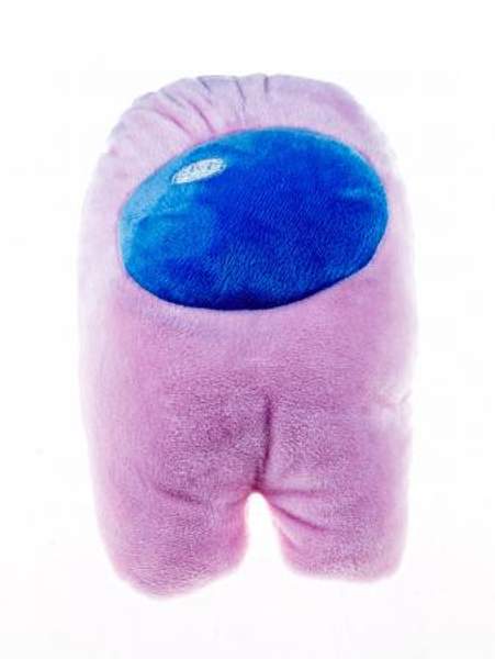 Мягкая игрушка Among Us, 20см, из велюра, розового цвета Pink с наполнением из Holofiber Антисресс Амонг Ас