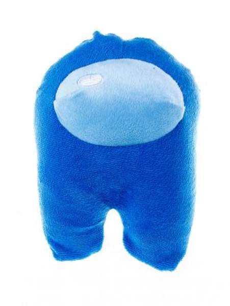 Мягкая игрушка Among Us, 20см, из велюра, синего цвета Blue с наполнением из Holofiber