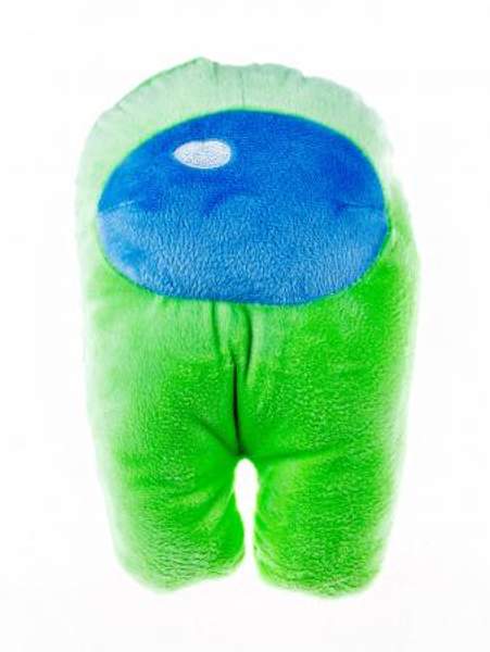 Мягкая игрушка Among Us, 20см, из велюра, цвета лайма Lime с наполнением из Holofiber