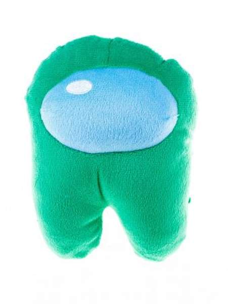 Мягкая игрушка Among Us, 20см, из велюра, зеленого цвета Green с наполнением из Holofiber