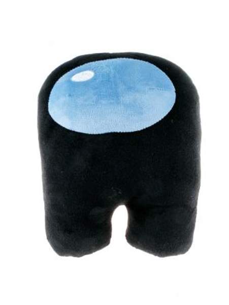 Мягкая игрушка Among Us, 30см, из велюра, черного цвета Black с наполнением из Holofiber