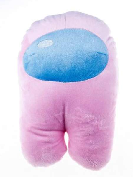 Мягкая игрушка Among Us, 30см, из велюра, розового цвета Pink с наполнением из Holofiber Антистресс Амонг Ас