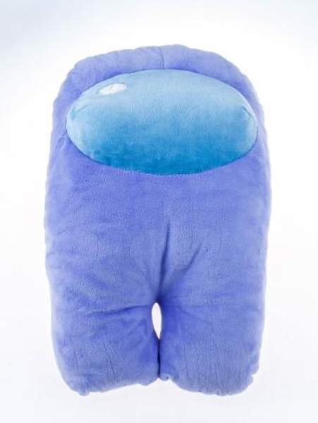 Мягкая игрушка Among Us, 40см, из велюра, фиолетового цвета Purple с наполнением из Holofiber Антистресс Амонг