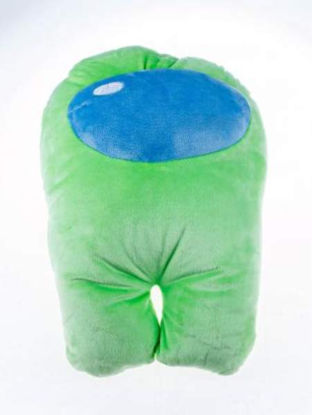 Мягкая игрушка Among Us, 40см, из велюра, цвета лайма Lime с наполнением из Holofiber Антистресс Амонг Ас
