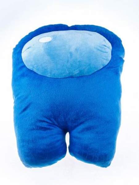 Мягкая игрушка Among Us, 50см, из велюра, синего цвета Blue с наполнением из Holofiber