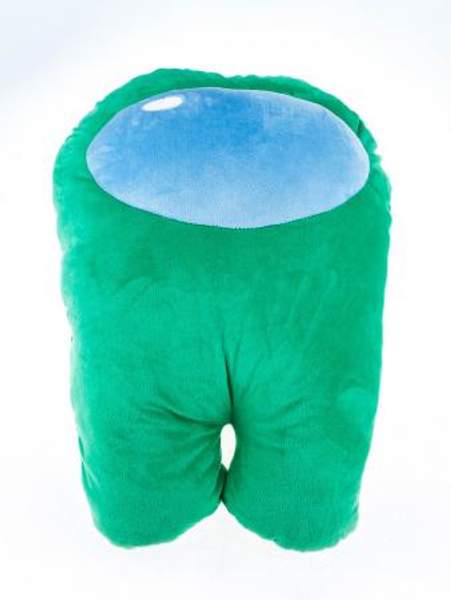 Мягкая игрушка Among Us, 50см, из велюра, зеленого цвета Green с наполнением из Holofiber