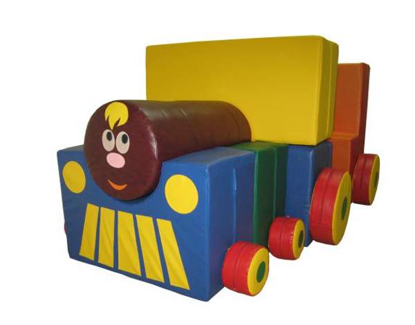 Мягкий игровой трансформер - Паровозик 16 элементов