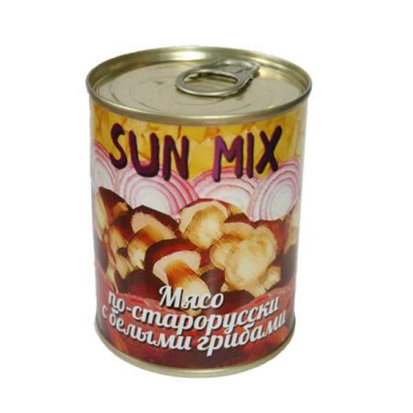 Мясо по-старорусски с белыми грибами Sun Mix (340 гр.)