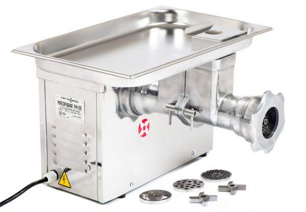 Мясорубка ТМ-32М 220в. Профессиональная промышленная электрическая мясорубка для столовой, кафе, ресторана, общепита, пищевых производств