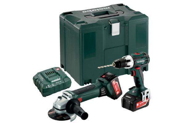 Набор аккумуляторного инструмента Metabo Combo Set 2.4.1 18В: винтоверт BS 18 LT + угловая шлифмашина W 18 LTX 685038000