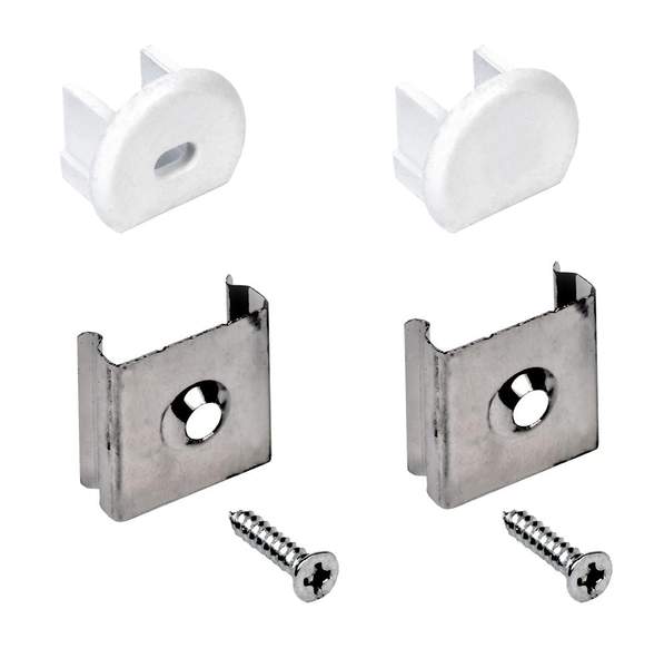 Набор для монтажа накладного круглого профиля для светодиодной ленты 1816 | код LSADD1816-SET2-N2-04 | IEK