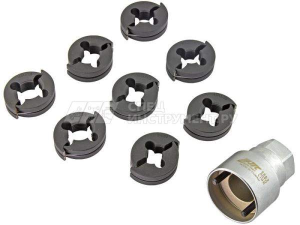 Набор для восстановления резьбы оси ШРУСа (M24x2.0, M24x1.5, M22x1.5, M22x1.0, M20x1.5, M20x1.25, 13/16x20, 3/4x20) в кейсе