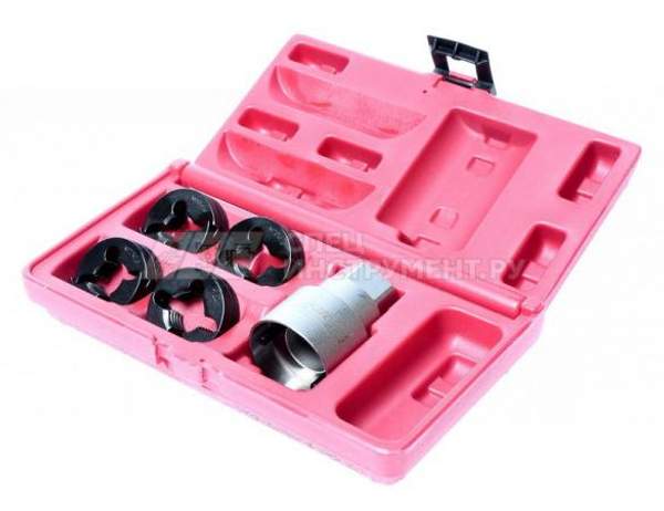 Набор для восстановления резьбы шпилек колес (M18x1.25, M20x1.5, M22x1.5, 7/8"-11BSF; DAF, FORD, MAN, RENAULT, VOLVO, MERCEDES, SCANIA) в кейсе