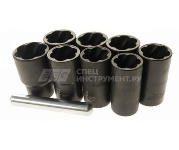 Набор головок для поврежденных болтов 9 пр.