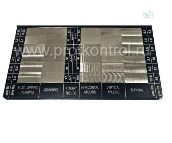 Набор образцов шероховатости поверхности по ГОСТ 9378–93, ISO 2632-1:1975 из 30шт. в диапазоне Ra 0.05 - 12.5
