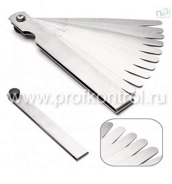 Набор щупов (0,05-1,0) 100мм из 14 пластин