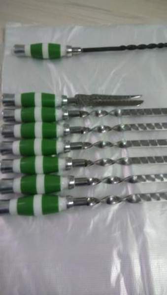 Набор шампуров "Малахит" из 10-ти предметов