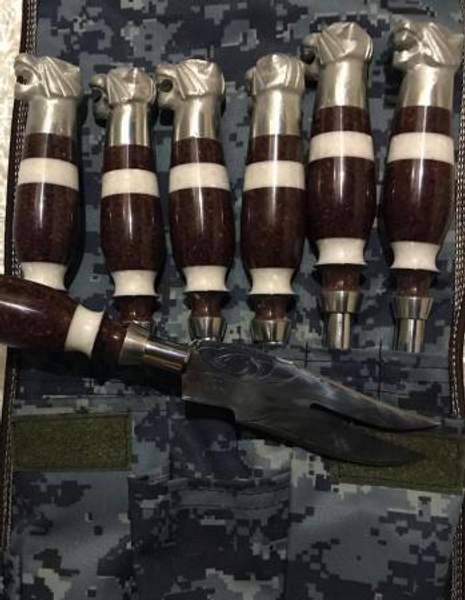 Набор шампуров подарочный Тигр из 10 предметов