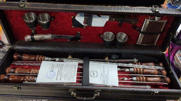 Набор шашлычный для пикника "Средний", 17 предметов.