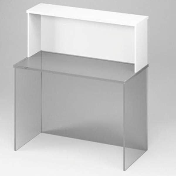 Надставка на стол белого цвета Н-23 120/32/42 см