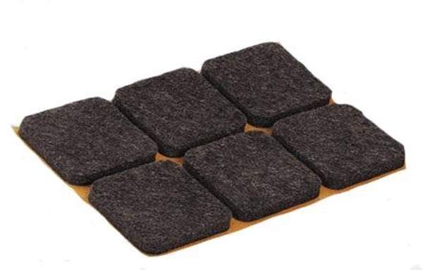 Накладки из фетра самоклеющиеся, 6шт