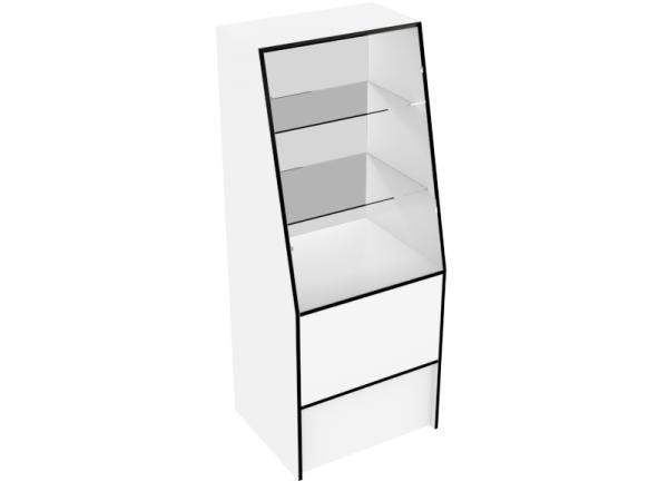 Наклонная стеклянная витрина "Универсал" №40