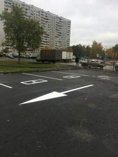 Нанесение стрелок "Направление движения"