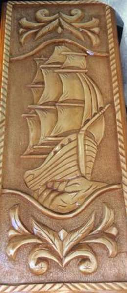 Нарды подарочные резные Парусник