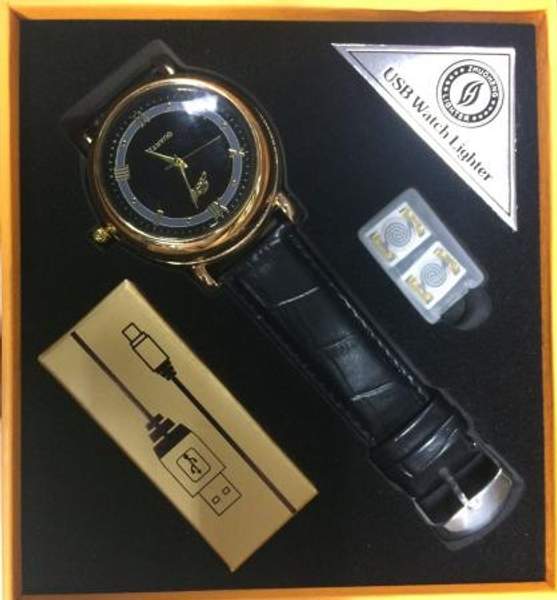 Наручные часы JVB с беспламенной зажигалкой - 2 в 1.