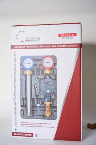Насосная группа с прямым контуром 1 1/2 " без насоса ZEISSLER NG-UK-0101