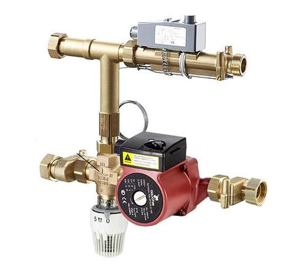 Насосно смесительный узел для систем напольного отопления (без насоса) TIM JH-1037