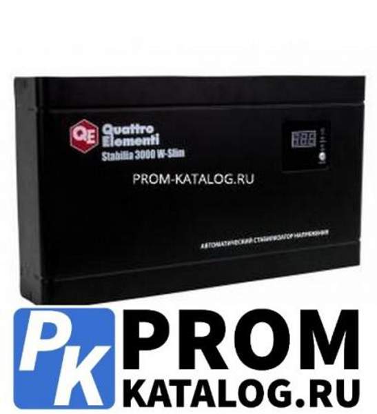 Настенный стабилизатор напряжения QUATTRO ELEMENTI Stabilia 3000 W-Slim 640-537