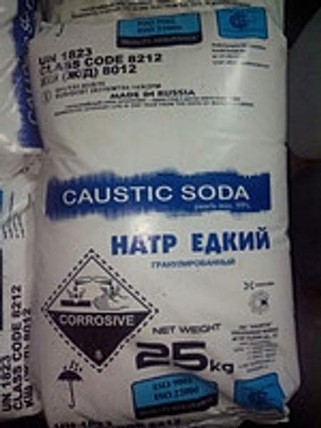 Натр едкий чешуя (мешок 25кг)