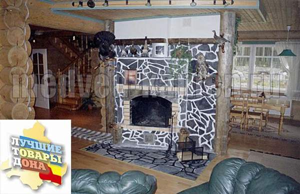 Натуральный облицовочный камень шунгит. Толщина 15-25 мм