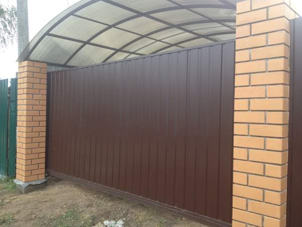 Навес металлический